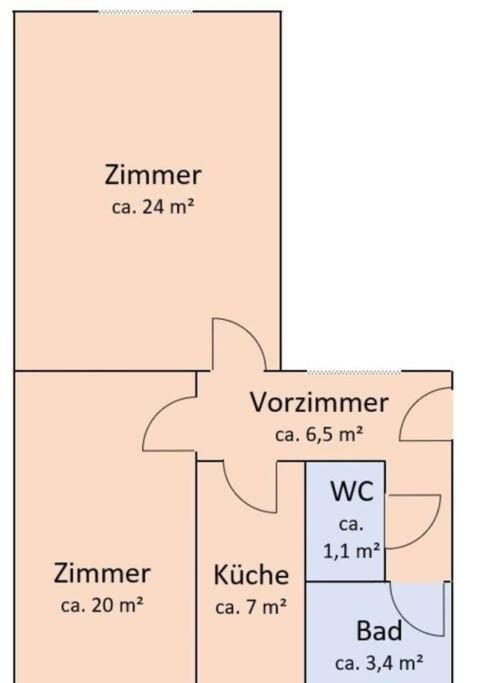 Modern And Light 2-Room Apartment Wien Eksteriør bilde